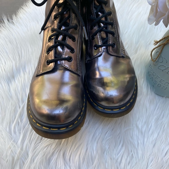Dr. Martens 1460 Pascal Pewter Boots - Picture 3 of 9